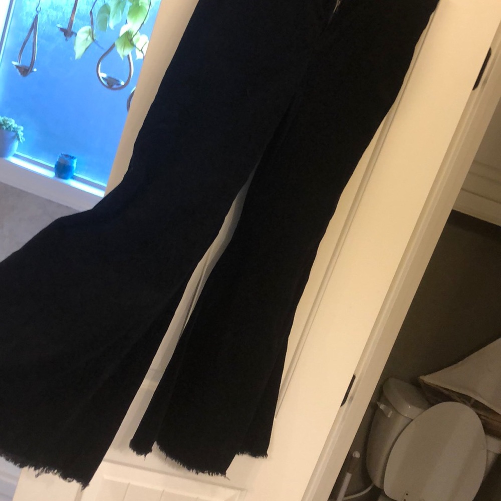 Black corduroy pants